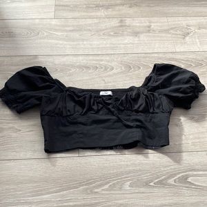 Black TNA T-Shirt/Crop top